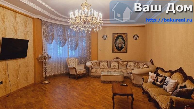 4 комнатная квартира с видом на парк в районе метро Гянджлик