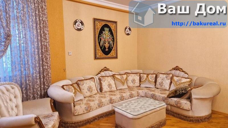 4 комнатная квартира с видом на парк в районе метро Гянджлик