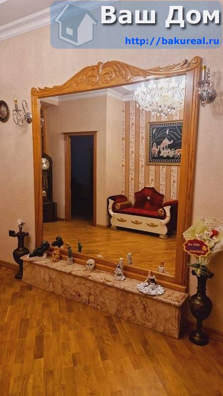 4 комнатная квартира с видом на парк в районе метро Гянджлик