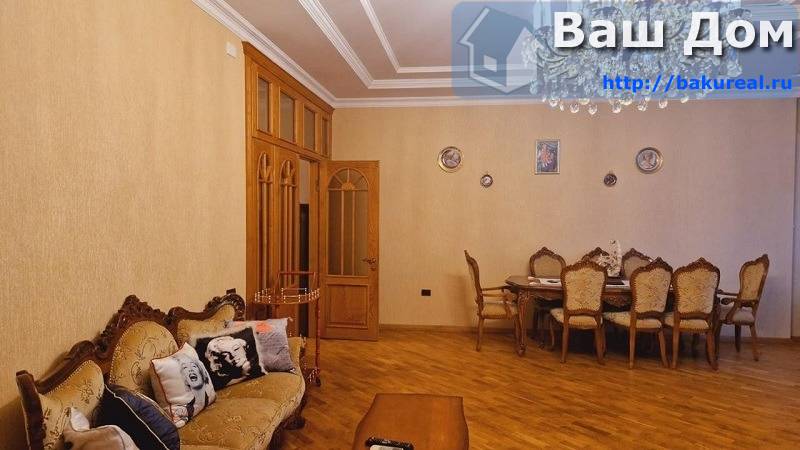 4 комнатная квартира с видом на парк в районе метро Гянджлик